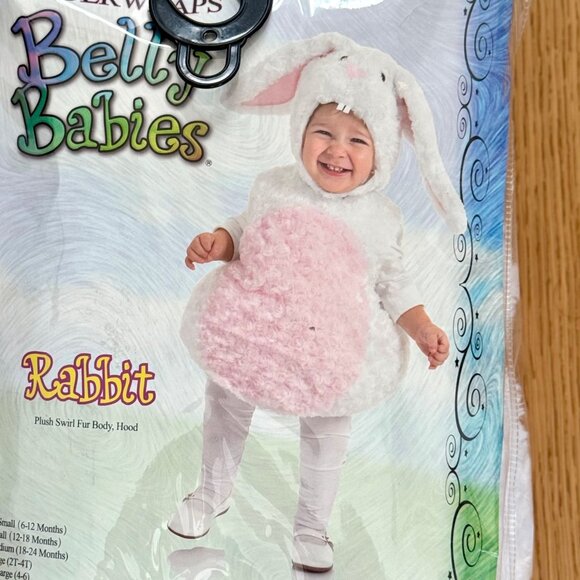 Underwraps Baby Bellies Halloween Costume Bunny Rabbit 18-24 Month - Picture 4 of 4